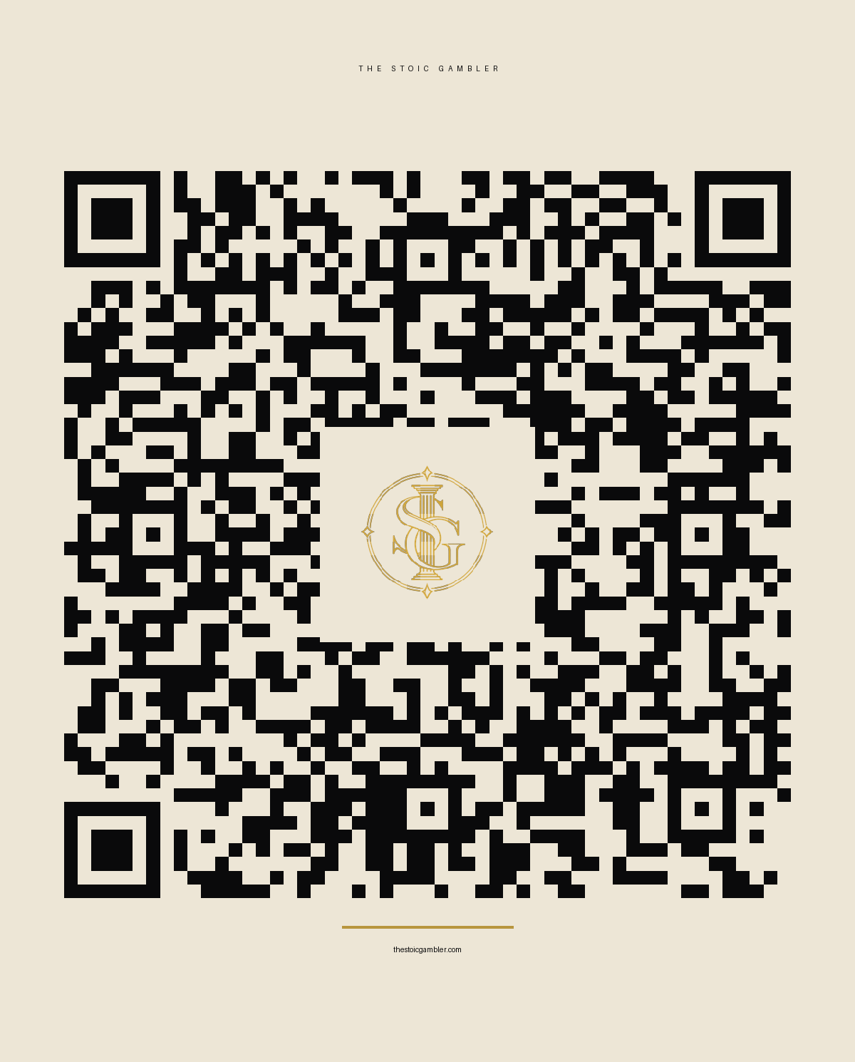 Branded QR code for thestoicgambler.com